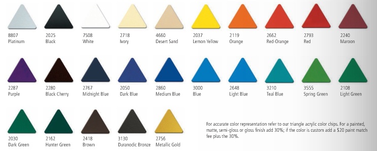 31 Standard Pigmented Colors