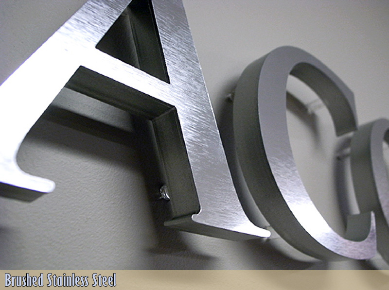 Fabricated Steel Letters - Block Metal Building Signs